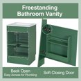 thumbnail image 6 of Euroco 20" Bathroom Vanity with Sink, Vanity Cabinet with Door Shelf and Adjustable Shelf, 6 of 9