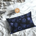 thumbnail image 3 of Salouo Blue-Purple Raspberries Pattern Pillow Cases,1PC Pillow Covers with Envelope Closure Decorative Pillow Case for Bed Couch,Pillows Not Included-20"x30", 3 of 6