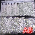 thumbnail image 2 of Super Glitter ss3-ss50 Crystal AB Flat Back Non HotFix Nail art Rhinestone 3D Glass Nail Art Decorations Garment Rhinestone, 2 of 5