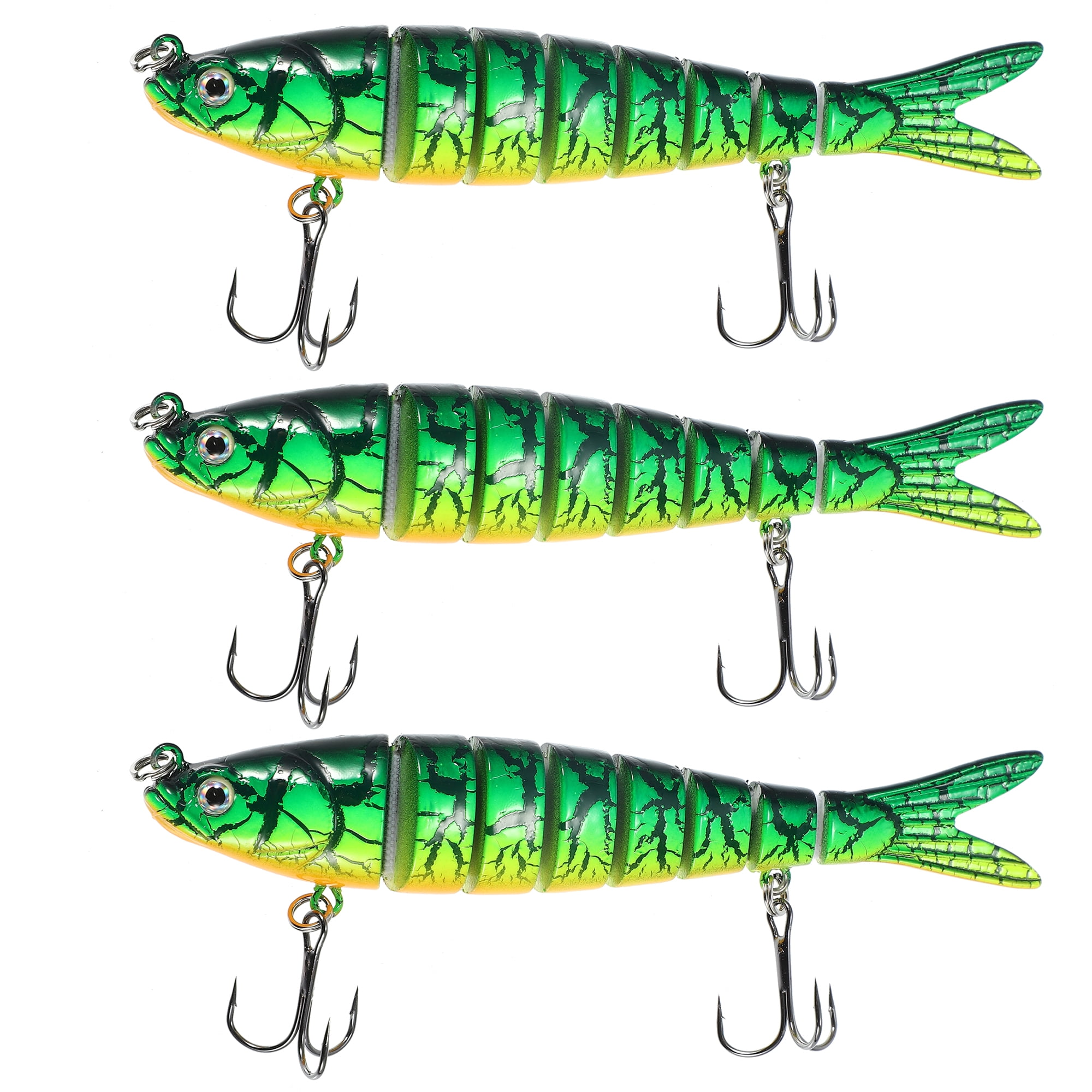 Unique Bargains 3 Pcs Fishing Lures Jerk Baits for Bass Fishing