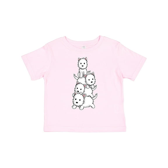 Inktastic Kawaii Westie Stack Boys or Girls Toddler T-Shirt