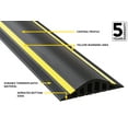 thumbnail image 4 of 1 ½" High Garage Door Flood Barrier Threshold Kit (20'3") | Flexible PVC | Complete Kit Includes 3 Adhesives | GaraDry, 4 of 8