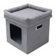thumbnail image 5 of Nido de gatito, casa para gatos, escondite, sueño reparador, gatos jugando, condominio, almohadillas interiores escondidas, condominio para gatos, Yuyangstore Cama para gatitos, 5 of 8