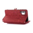 thumbnail image 3 of Flip Case Cover for Samsung Galaxy A25 5G Case, Multi-Card Zipper Wallet Phone Case Leather Folio Flip Wallet Magnetic Wallet Case Phone Cover Case for Samsung Galaxy A25 5G Back Cover, Red, 3 of 9