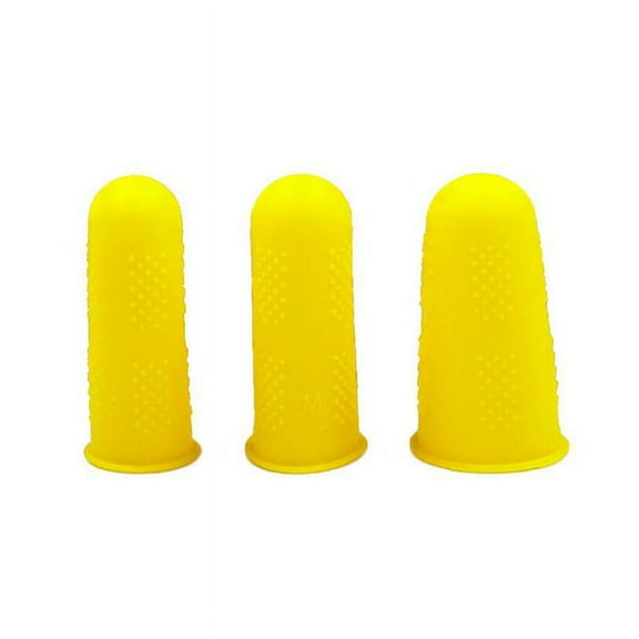 3Pcs Silicone Anti-cut Heat Resistant Finger Protector Fingers Cap Cooking Tool