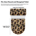 thumbnail image 7 of Yuyamidu Leopard Print Toilet Lid Covers Round 2 PCS Toilet Tank Lid Covers Elastic Toilet Lid Accessory Anti-Slip Toilet Seat Cover Set for Bathroom Decoration, 7 of 7