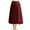 Wine, variant on Nmnitkp Skirts for Women 2025 New Model,Women's Skirts High Elastic Waist Pleated Chiffon Skirt Midi Swing A-line Skirts Brown,Free Size