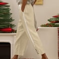 thumbnail image 4 of ShiShine Capris Pants for Women Trendy Summer Shorts Side Hollow Pant with Pockets, 4 of 7
