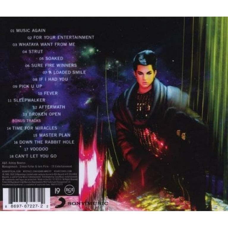 Adam Lambert - For Your Entertainment - Pop Rock - CD