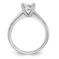 thumbnail image 2 of 14K White Gold Ring Band Diamond Lab Grown Round 4.4mm Rnd Solit. SI1 SI2, J, Sz 7, Size 7, 2 of 3