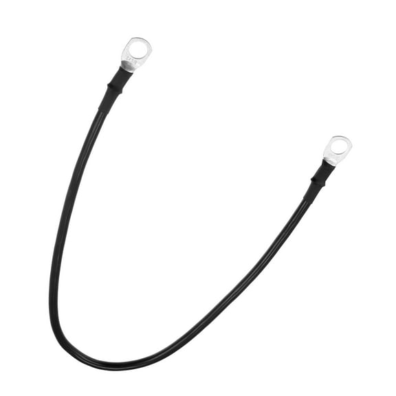 Unique Bargains Copper Battery Inverter Cable 8 AWG Gauge 3/8inch Battery Terminal Cable Universal for Car 1.5ft Black