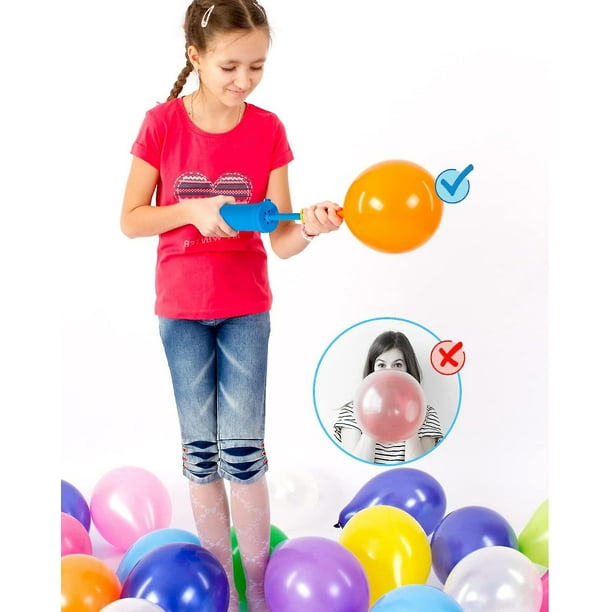 Pompe à Ballon Manuelle En Aluminium – 17,5 Cm, Buse Fine, Pour Ballons De Baudruche Et Aluminium, Décoration, Mariage, Anniversaire