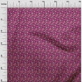 thumbnail image 3 of oneOone Georgette Viscose Dark Magenta Fabric Asian Japanese Floral Fabric For Sewing Printed Craft Fabric By The Yard 42 Inch Wide, 3 of 4