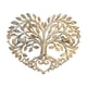 thumbnail image 1 of Adorno de pared de metal con forma de y pájaros, decoración de pared con forma de corazón, escultura artística moderna para puerta de entrada, Dorado, 1 of 8