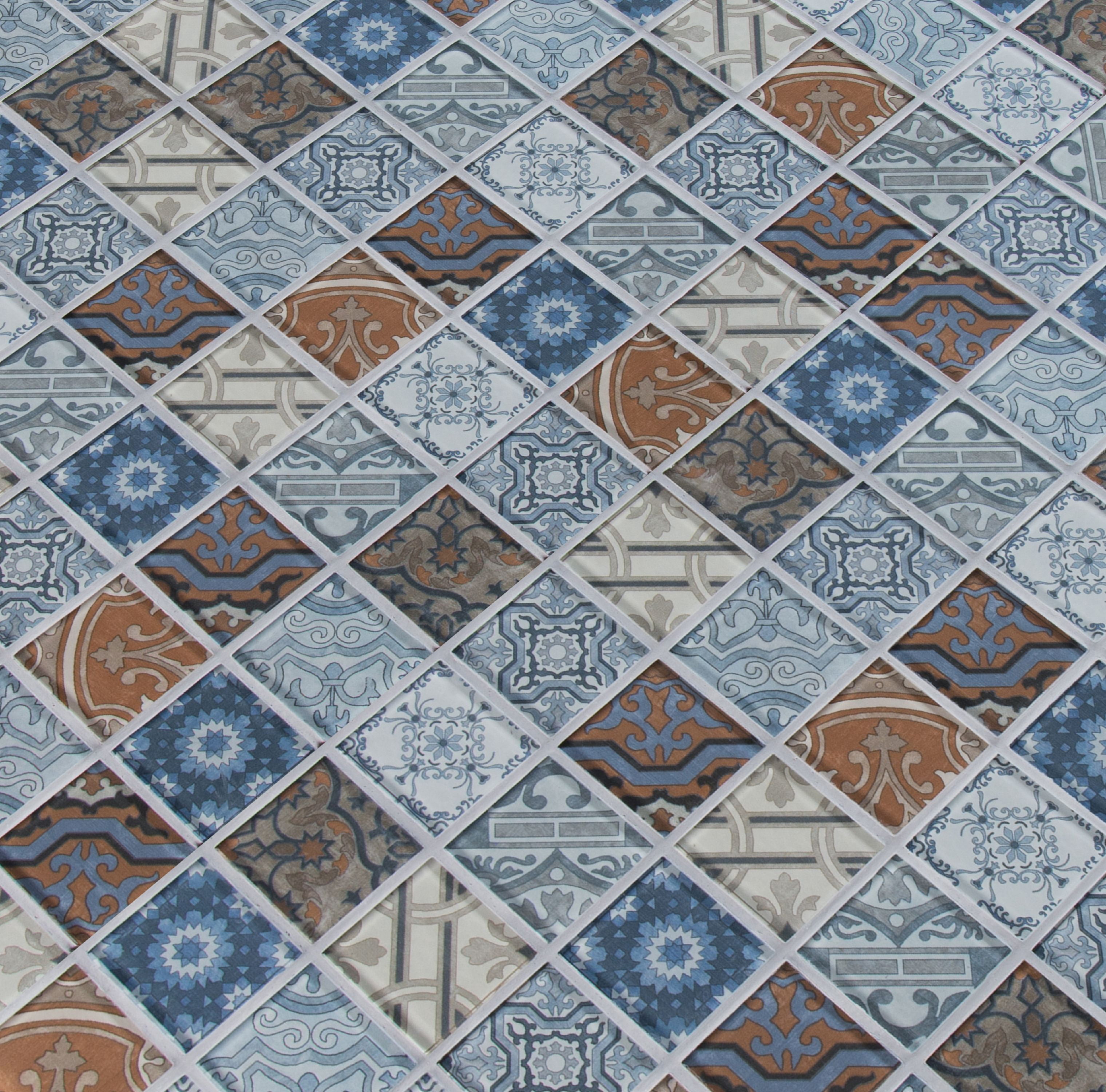 MSI Pasadena 12 in. x 12 in. x 6 mm Glass Mesh-Mounted Mosaic Tile (15 sq. ft. / case)