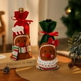 thumbnail image 6 of JoyMoreHome Christmas Wine Bags Gift Wrap Bags Christmas Cloth Wine Bags with Drawstring Wine Bags for Wine Bottles Cover for Christmas Valentine Wedding Birthday Party Supplies, 6 of 7