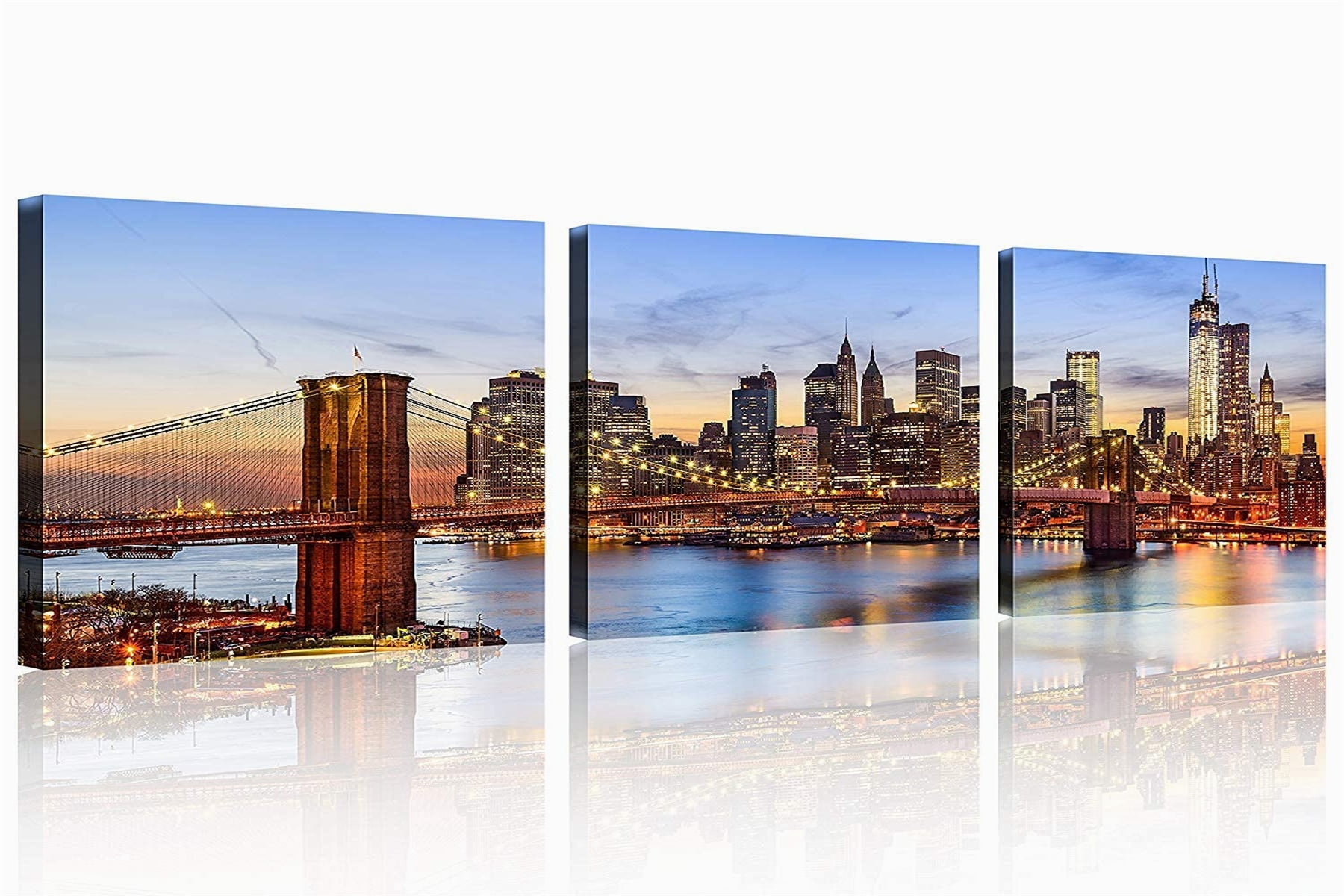 City Wall Canvas for Home Decor New York Wall Art Canvas Brooklyn