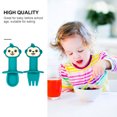 thumbnail image 4 of Shisuyan 2Pcs Baby Fork Spoon Set Adorable Cartoon Kids Tableware Infant Spoon Fork, 4 of 9