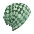 thumbnail image 3 of Adult Knitted Cap 11 X 10.6 In Two-Layer Design Breathable Light Dry And Easy Care Covering All Antiskid Anti-Wrinkle Green Houndstooth Vintage Texture Hand-Drawn Sketch_4, 3 of 8