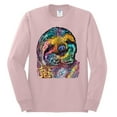 thumbnail image 3 of Funny Neon Sloth | Dean Russo Art Animal Lover Mens Long Sleeve Shirt, Light Pink, M, 3 of 5
