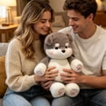 thumbnail image 5 of ZhangC Running Husky Plush, 17.7Inch Moving Legs Stuffed Animal Toy, Soft and Cuddly Farm Animal Doll, Desktop Fidget Soft Cuddly Pal Sensory Gift for Office Bedroom, 5 of 6