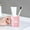 Pink, variant on Fmbmuo Easy Clean Mouthwash Cup 12 oz Plastic Bathroom Tumbler, Rain Pattern Art Deco Dishwasher and Microwave Safe Cup for Women Men Office Coworkers(Pink)