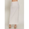 thumbnail image 4 of Women's Adjustable Drawstring Texture Knit Long Skirt Stretch Solid Maxi Style, 4 of 5