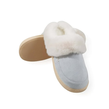 

Stitch Detail Thermal Lined Faux Suede Bedroom Slippers Women‘s Footwear