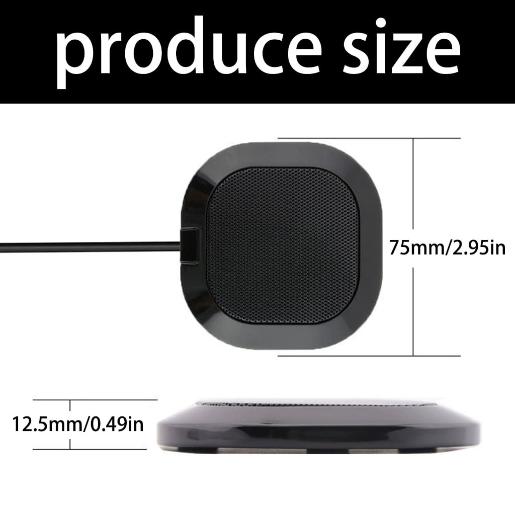 Computer PC Mic Desktop Microphone 360 Degree Omnidirectional Pickup Condenser for Video Conference Gaming Chatting