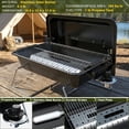 thumbnail image 3 of Sixday Portable Propane Gas Grill with 2-in-1 Valve, Foldable Legs, Adjustable Regulator - Heavy Duty, Compatible with 20-lb & 1-lb Propane Tanks for Outdoor Use, 3 of 7