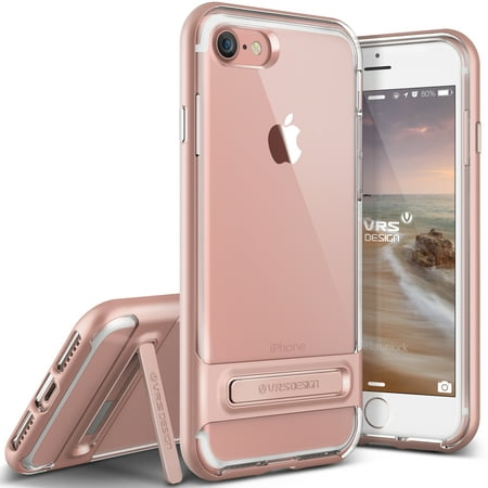 iPhone 8 Case, iPhone 7 Case, VRS Design [Crystal Bumper] Clear TPU Case Rugged Shockproof Kickstand