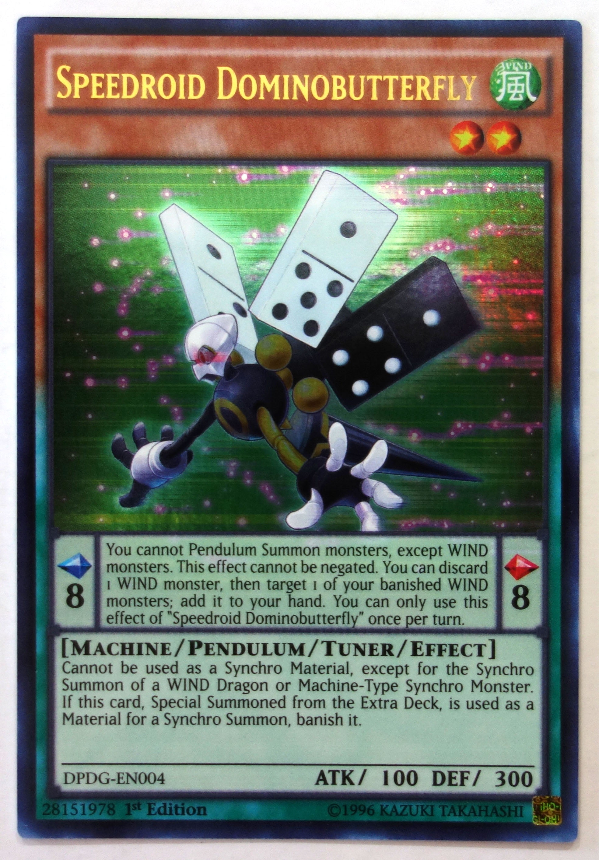 DPDG-EN004 Ultra Rare 1st Edition Speedroid Dominobutterfly