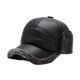 thumbnail image 1 of Gorra de invierno para hombre con orejeras de piel sintética y mangas abullonadas, 1 of 1