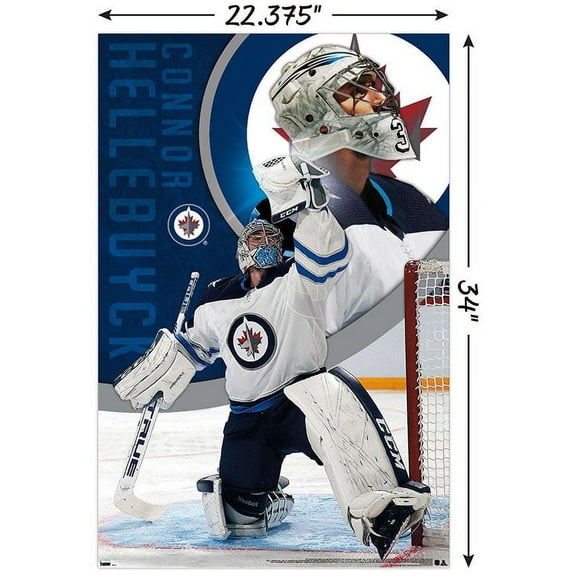 NHL Winnipeg Jets - Connor Hellebuyck 20 Wall Poster, 22.375" x 34"