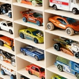 CHZIMADE 1/64 Wall Mounted Solid Wooden Car Storage Display Case 80 Diecast Toy Car Shelf Wood Display Rack Wall - Walmart.com
