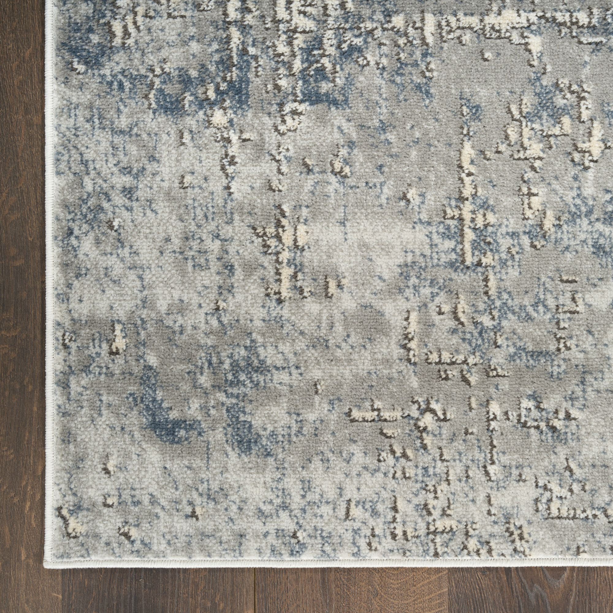 Nourison Concerto 2'2" x 7'6" Dark Grey Modern Indoor Rug