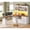 White, variant on SEDETA 69" L Shaped Standing Desk with 4 Drawers, Detachable Bookshelf, Height Adjustable Electric Sit Stand Corner Desk with Charging Port & LED Lights, White