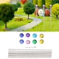 thumbnail image 1 of Piquets de Jardin Perlés, 8 Pcs Robustes et Durables pour Pelouses, 1 of 8
