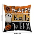 thumbnail image 3 of Halloween Pillow Covers 18x18, Halloween Decor Ghost Throw Pillow Covers Indoor Outdoor Decorative, Halloween Party Pillows for Sofa Couch Bed Living Room, 3 of 6
