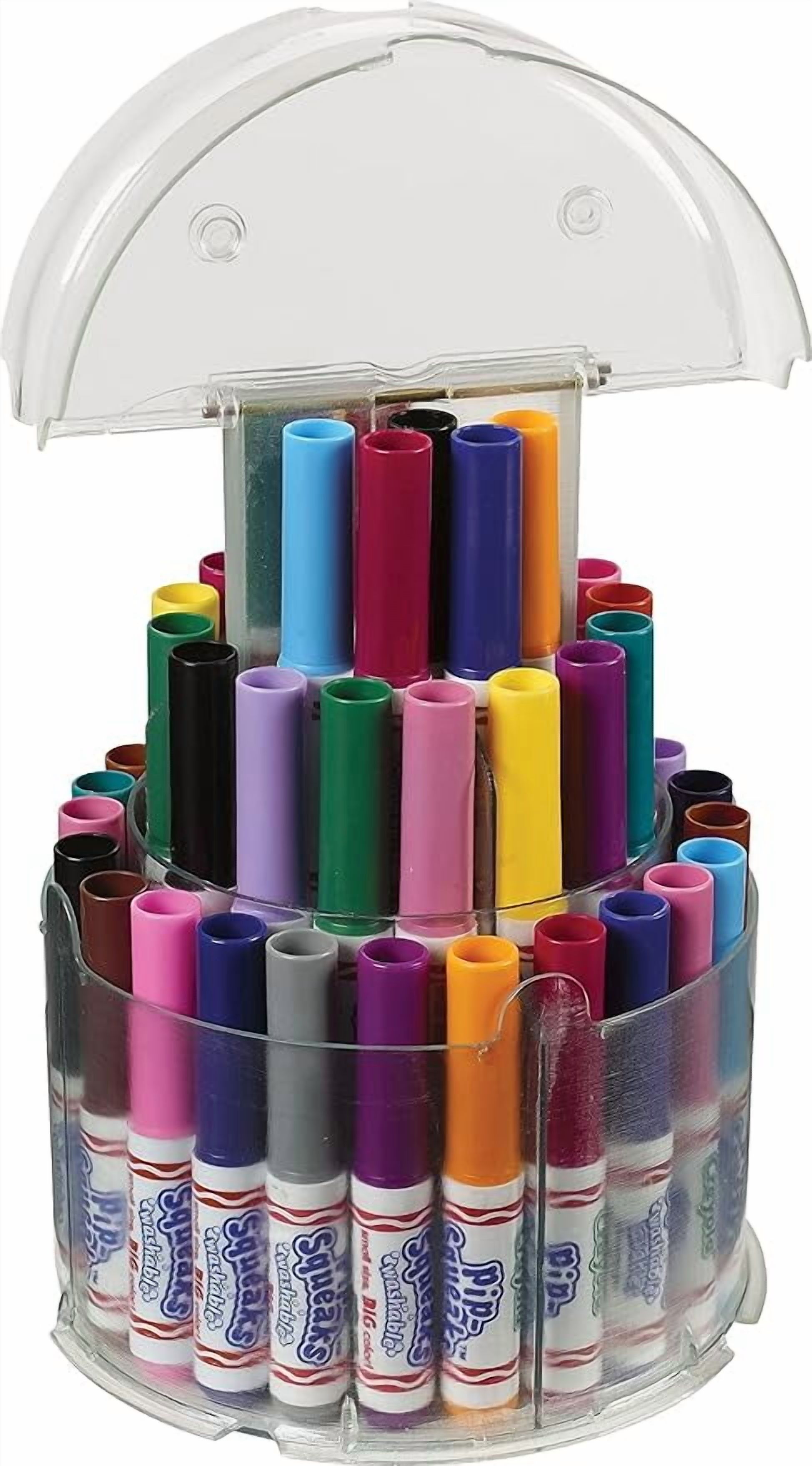 Crayola Pip-Squeaks Washable Marker Telescoping Tower, 50 Assorted Colors, 1 Pack