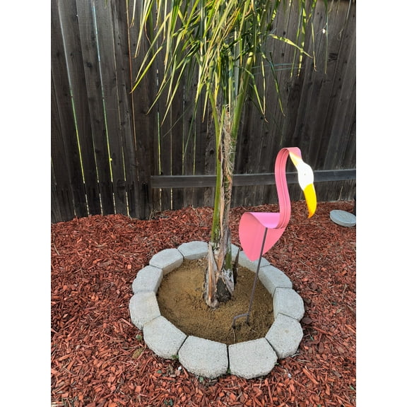 Metal Flamingo Garden Stake - Set of 4