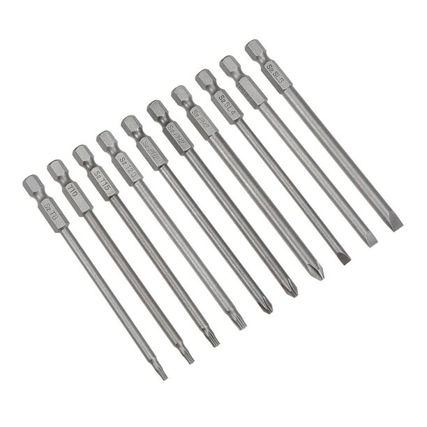 Uxcell 1/4" Hex Shank 3.94" Length Phillips Torx Slotted