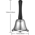 thumbnail image 4 of Hand Bell Metal Tea Bell Service Bell Gold Hand Bell School Small hand bell for adults, 4 of 4