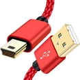 thumbnail image 1 of Cable USB SCOVEE Mini-B de 5 pines, nailon trenzado, 1,8 m, negro, 1 of 7