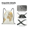 thumbnail image 4 of Saiise World Map 1 Pattern Sports Drawstring Backpack - String Swim Gym Bag with Wet Proof Pocket for Women&Men-Small, 4 of 6