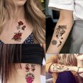 thumbnail image 5 of Kit de pegatinas de tatuajes temporales de 20 hojas, pegatinas de tatuaje para niñas y adultos, belleza, 5 of 5