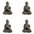 thumbnail image 1 of 4X Mini Estatua de Buda Estatua de Buda de Bronce Budismo Estatua de Buda Sakyamuni de Bronce de Cobre Puro, 1 of 6