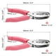 thumbnail image 2 of Uxcell 1/8" 1/4"  Perforadora de un solo agujero portátil con empuñadura suave, perforadora de papel metálica, paquete de 2 en color rosa, 2 of 6