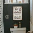 thumbnail image 5 of Bathroom Signs Wall Decor - Life is Like The Bathroom, Funny Vintage Metal Tin Signs for Bathroom, Washroom, Restoom and Farmhouse Wall Decor Art Accessories, Cool Stuff, 8 x 12 inch, 5 of 14