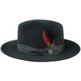 thumbnail image 1 of Stetson Silencer Black Fedora Size 7 1/8 R Oval 2 1/4" Brim, 1 of 5